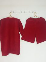 CORDUROY RED SHIRT AND SHORT BACK 30,000
